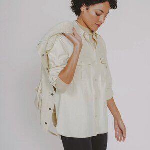 The Normal Brand | Ivory Overshirt Jacket | Size M | NWT